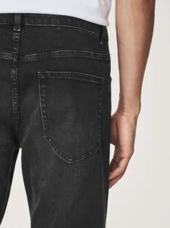 Zwart - Enkele - Slim fit klassieke stretchy jeans