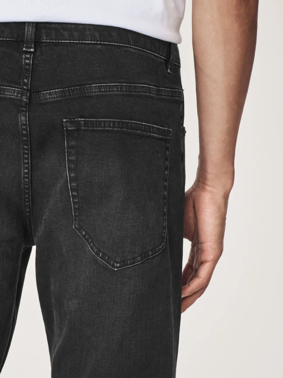 Zwart - Enkele - Slim fit klassieke stretchy jeans