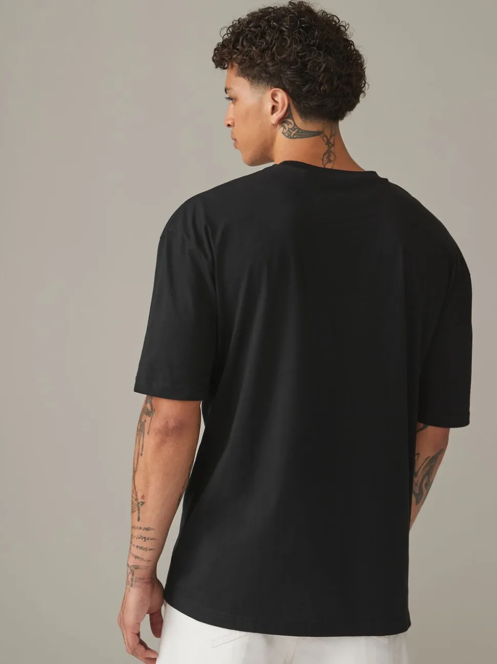 Zwart - Essential Cotton T-Shirts Relaxed Fit 5 Pack