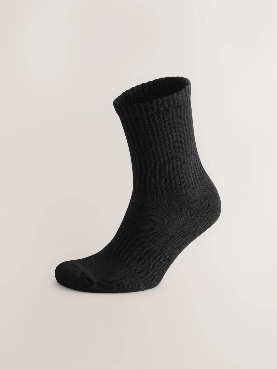 Zwart - Essential set van 6 paar sportsokken