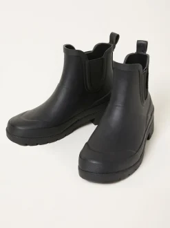 Zwart - FatFace Rubber Ankle Welly