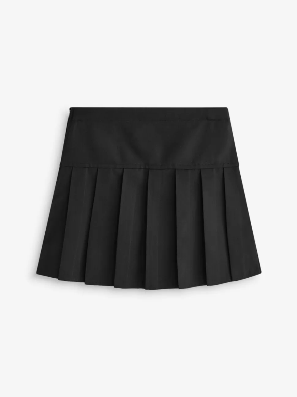 Zwart - Fietsshort en geplooide rok set (3-17jr)