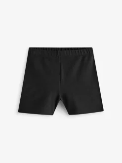 Zwart - Fietsshort en geplooide rok set (3-17jr)