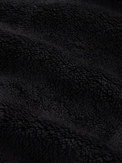 Zwart - Fleece badjas (1,5-16jr)