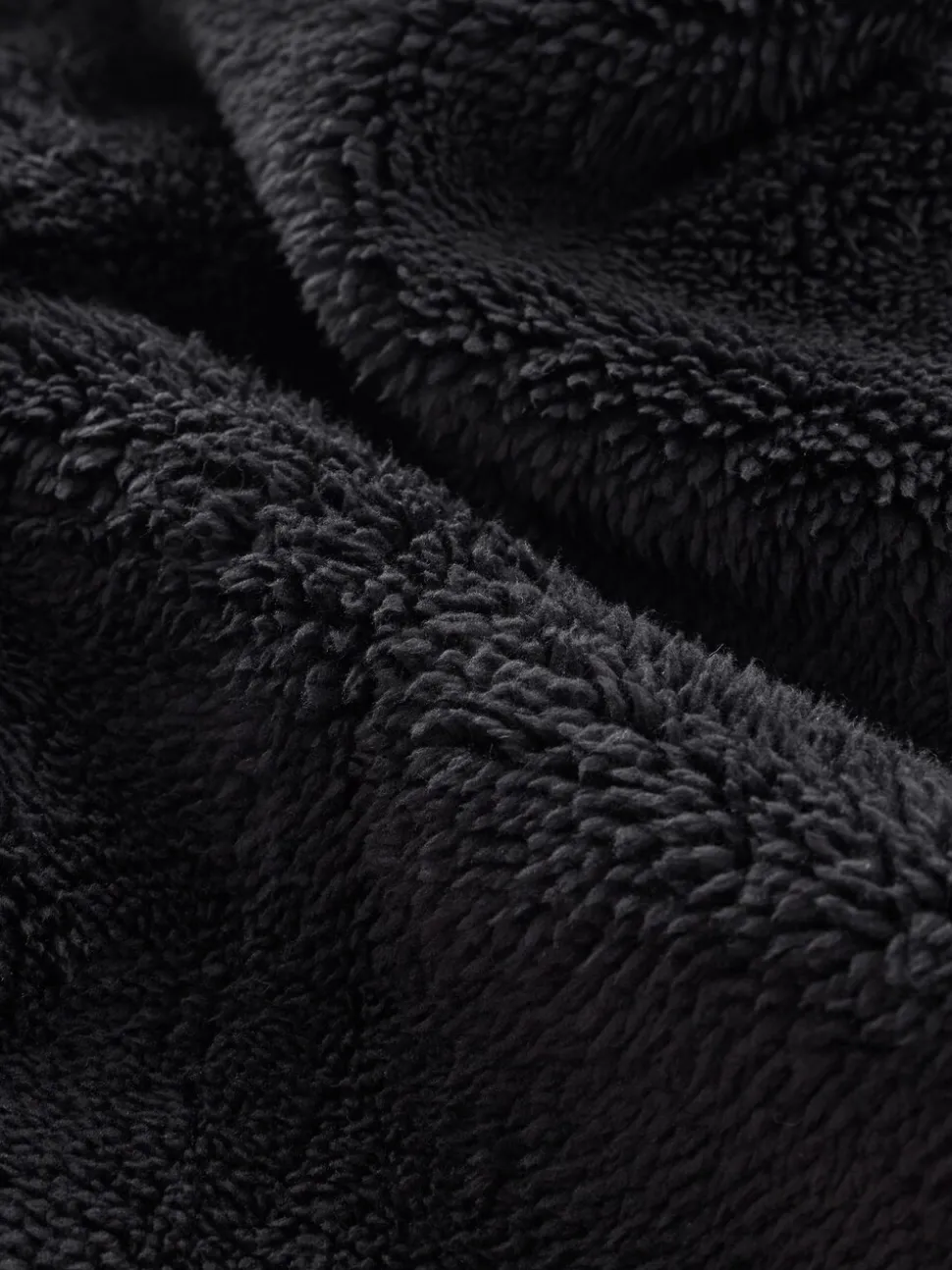 Zwart - Fleece badjas (1,5-16jr)