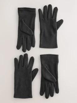 Zwart - Fleece Gloves 2 Pack