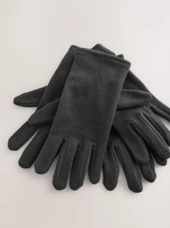 Zwart - Fleece Gloves 2 Pack
