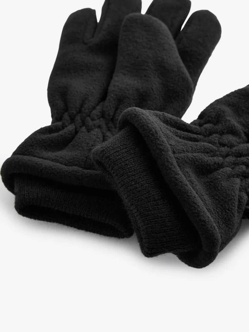 Zwart - Fleece handschoenen (3-16jr)