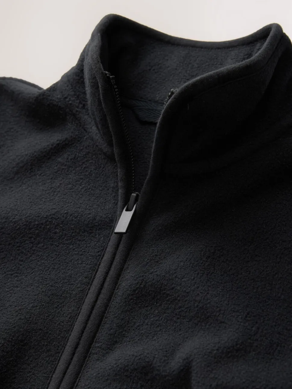 Zwart - Fleece jack met rits en zakken (3-16 jr)