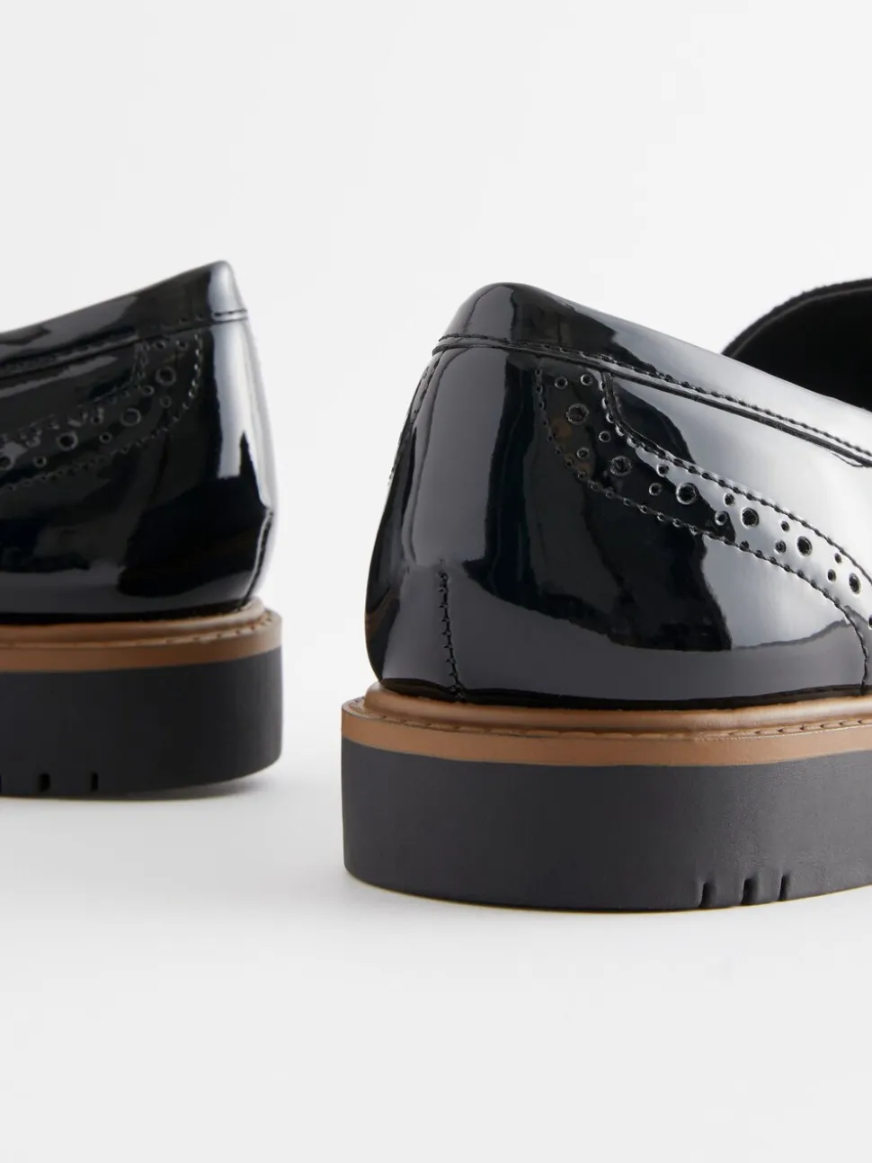 Zwart - Forever Comfort® Brogue Instappers