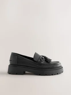 Zwart - Forever Comfort Chunky Platform Tassel Loafers