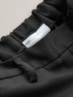 Zwart - Formele schoolbroek met rechte pijpen (3-17jr)