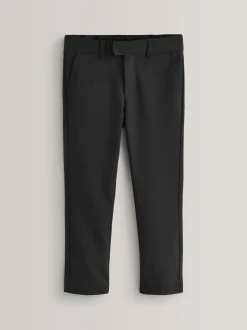 Zwart - Formele skinny schoolbroek met stretch (3-17 jr)