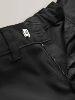 Zwart - Formele skinny schoolbroek met stretch (3-17 jr)