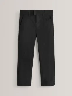 Zwart - Formele skinny schoolbroek met stretch (3-17 jr)