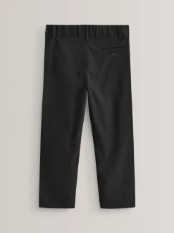 Zwart - Formele skinny schoolbroek met stretch (3-17 jr)