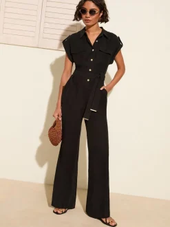 Zwart - Friends Like These Utility Jumpsuit
