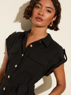 Zwart - Friends Like These Utility Jumpsuit