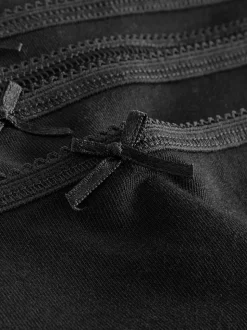Zwart - Full Briefs Cotton Knickers 10 Pack