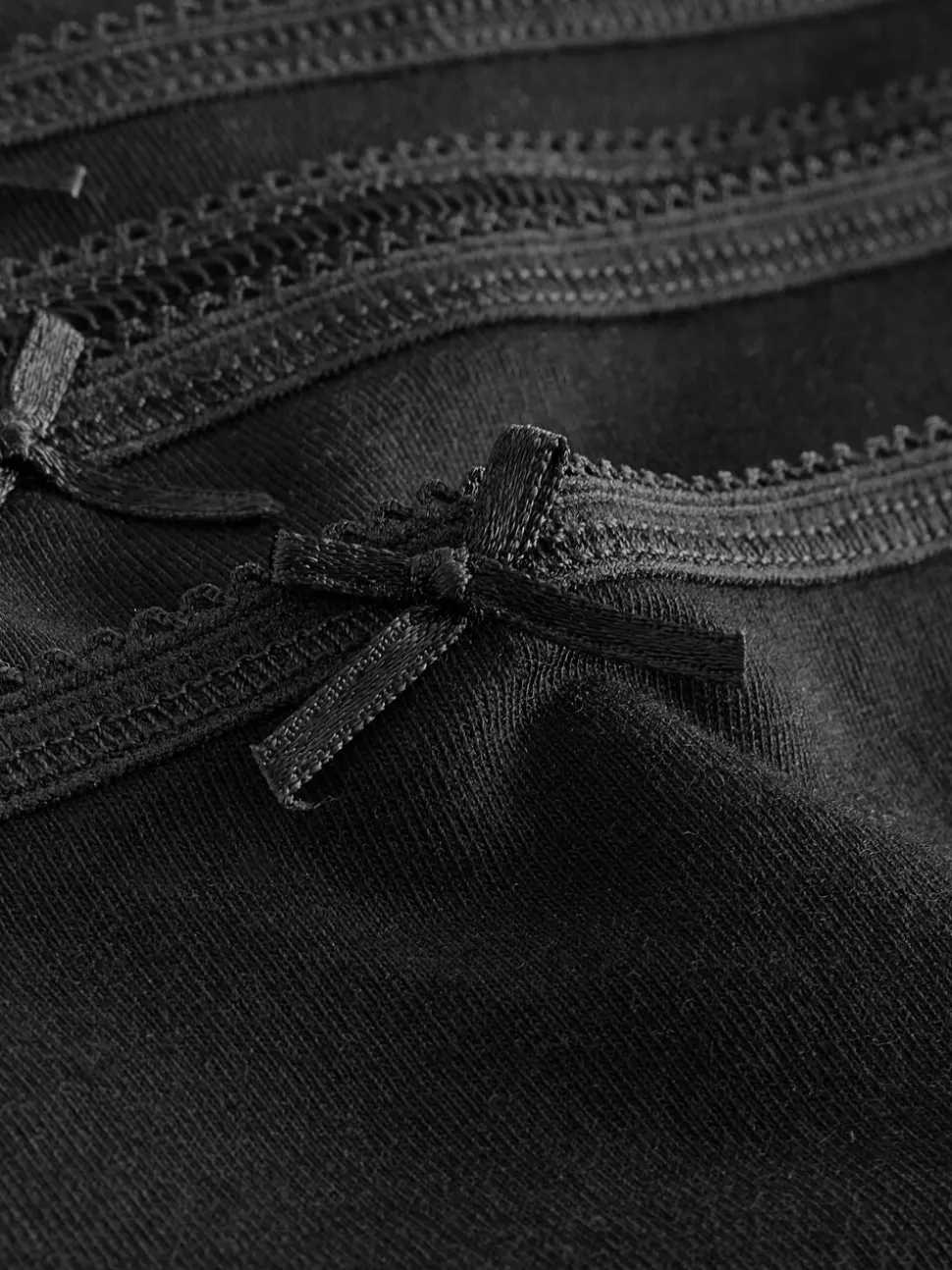Zwart - Full Briefs Cotton Knickers 10 Pack