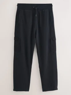 Zwart - Garment Wash Utility Style Joggers
