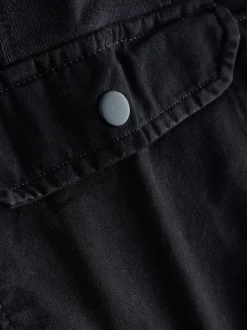 Zwart - Garment Wash Utility Style Joggers