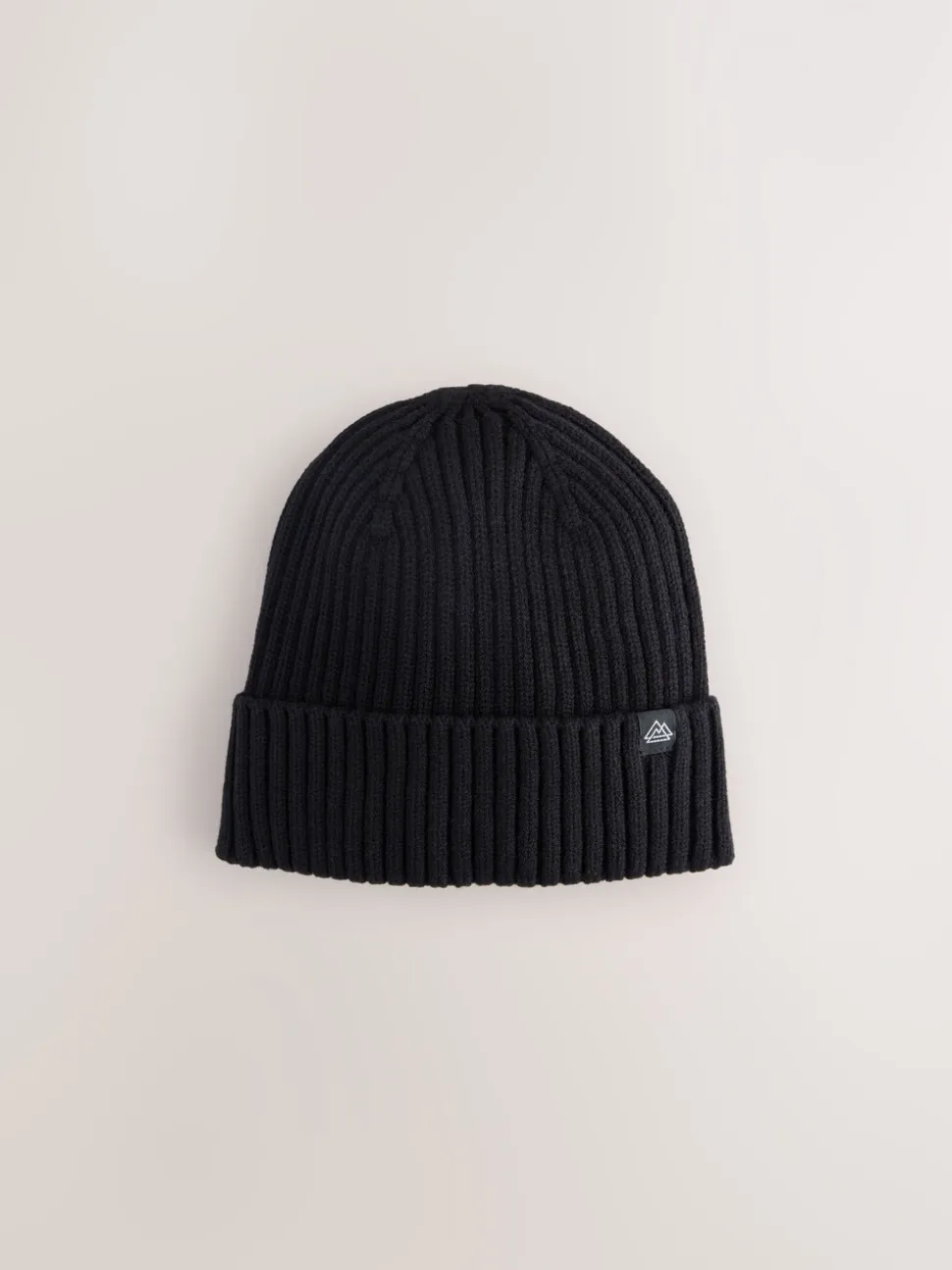 Zwart - Gebreide beanie-muts (1-16jr)