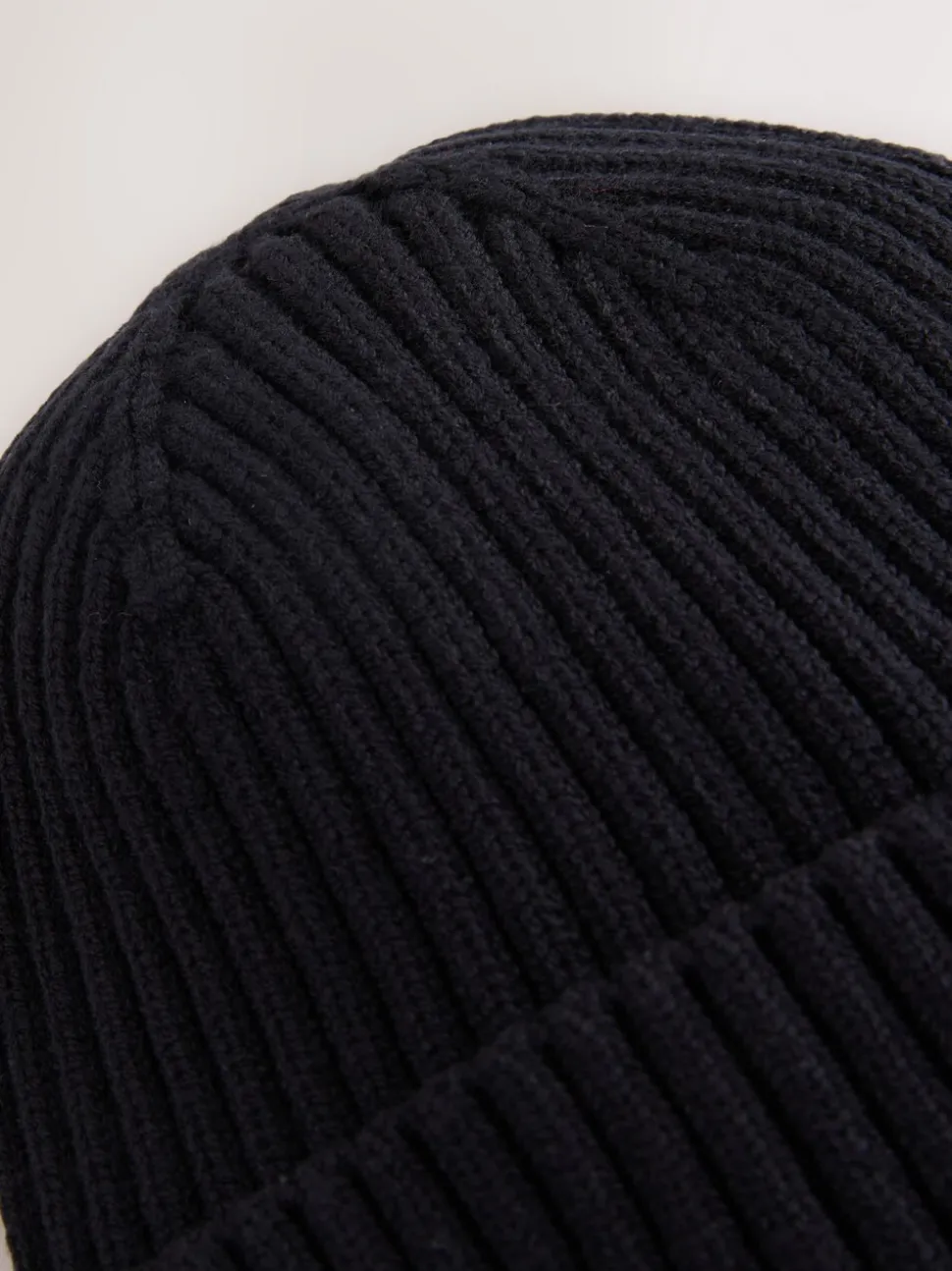 Zwart - Gebreide beanie-muts (1-16jr)