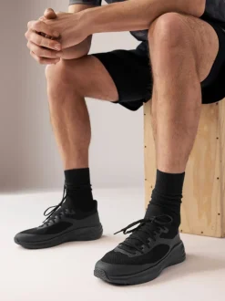Zwart - Gebreide sneakers