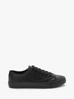 Zwart - Gelakte honkbalsneakers