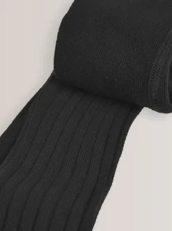 Zwart - Geribbelde maillot met hoog katoengehalte