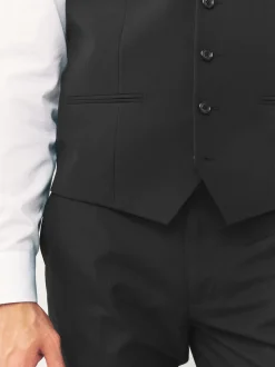 Zwart - Gilet met regular fit