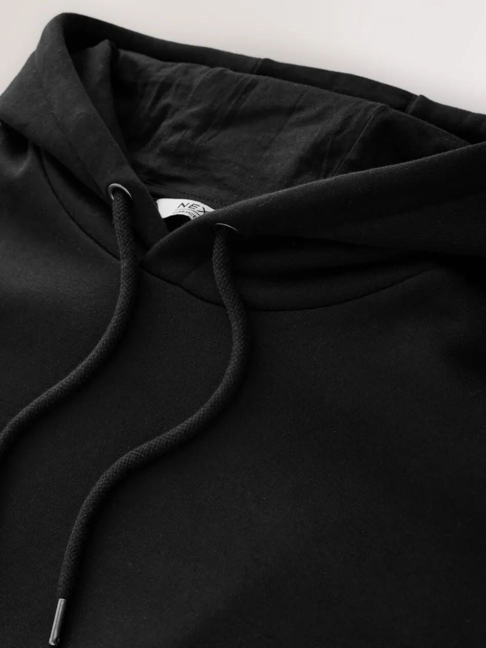Zwart - Groot - Zwaargewicht Cotton Rich Jersey Hoodie