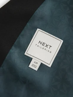 Zwart - Herenvest met textuur
