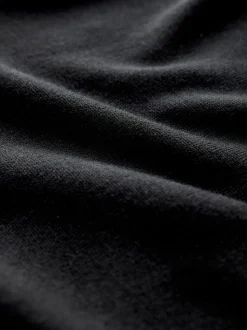 Zwart - Hertlogo - Regular Fit Cotton Rich Crew Neck Jumper