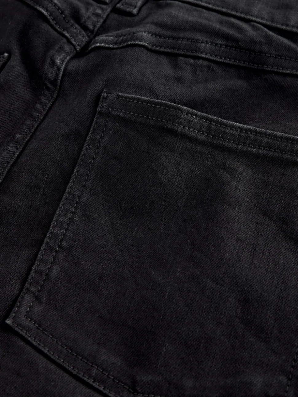 Zwart - High Rise FlexiFit Stretch Pull On Wide Leg Jeans