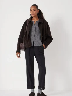 Zwart - Hush slim-fit pak broeken met elastische taille
