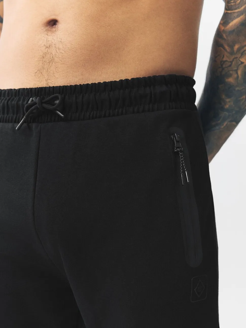 Zwart - Interlock Soft Touch Cuffed Joggers
