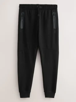 Zwart - Interlock Soft Touch Cuffed Joggers