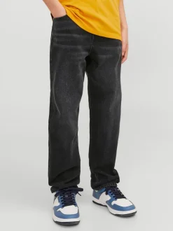 Zwart - JACK & JONES Junior Chris Relaxed Fit Black Jeans