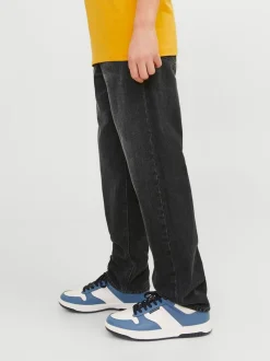 Zwart - JACK & JONES Junior Chris Relaxed Fit Black Jeans