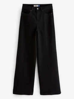 Zwart - Jeans met wijde pijpen