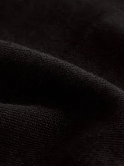 Zwart - Jeans met wijde pijpen en opgestikte zakken