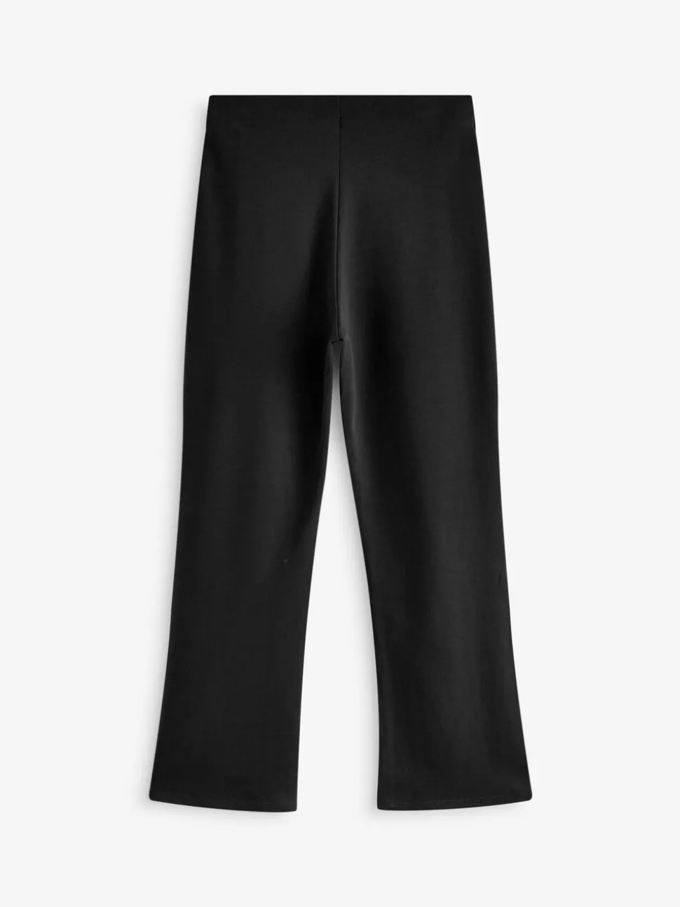 Zwart - Jersey schoolbroek met bootcut, hoge elastische taille, hoog katoenpercentage en stretch (9-17jaar)