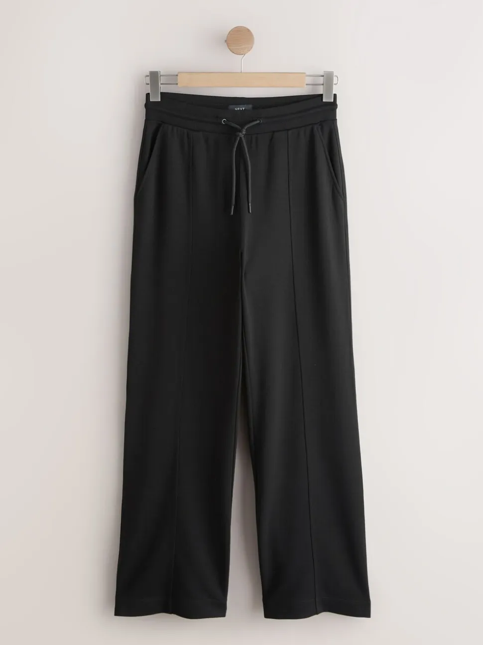 Zwart - Joggingbroek met wijde pijpen
