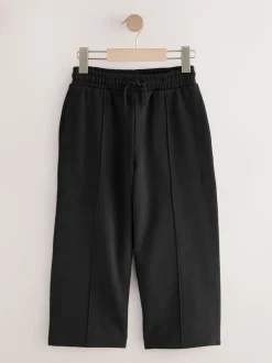 Zwart - Joggingbroek met wijde pijpen (3-16jr)