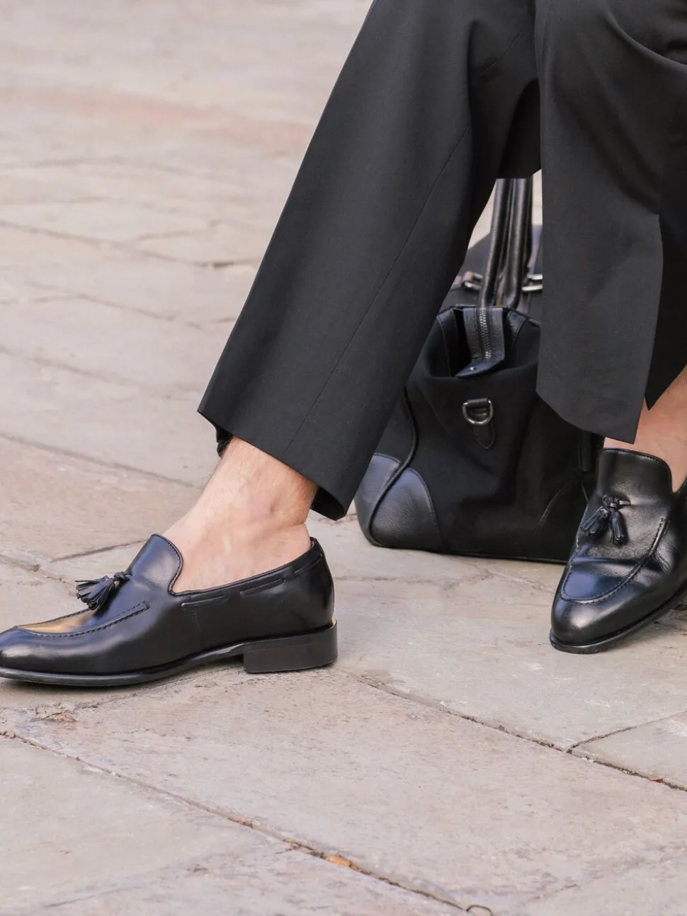 Zwart - Jones Bootmaker Devon2 Leather Loafers