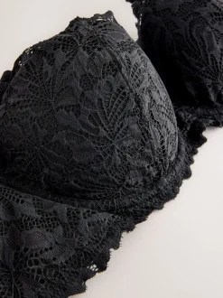 Zwart - Kanten ultieme comfortabele beha