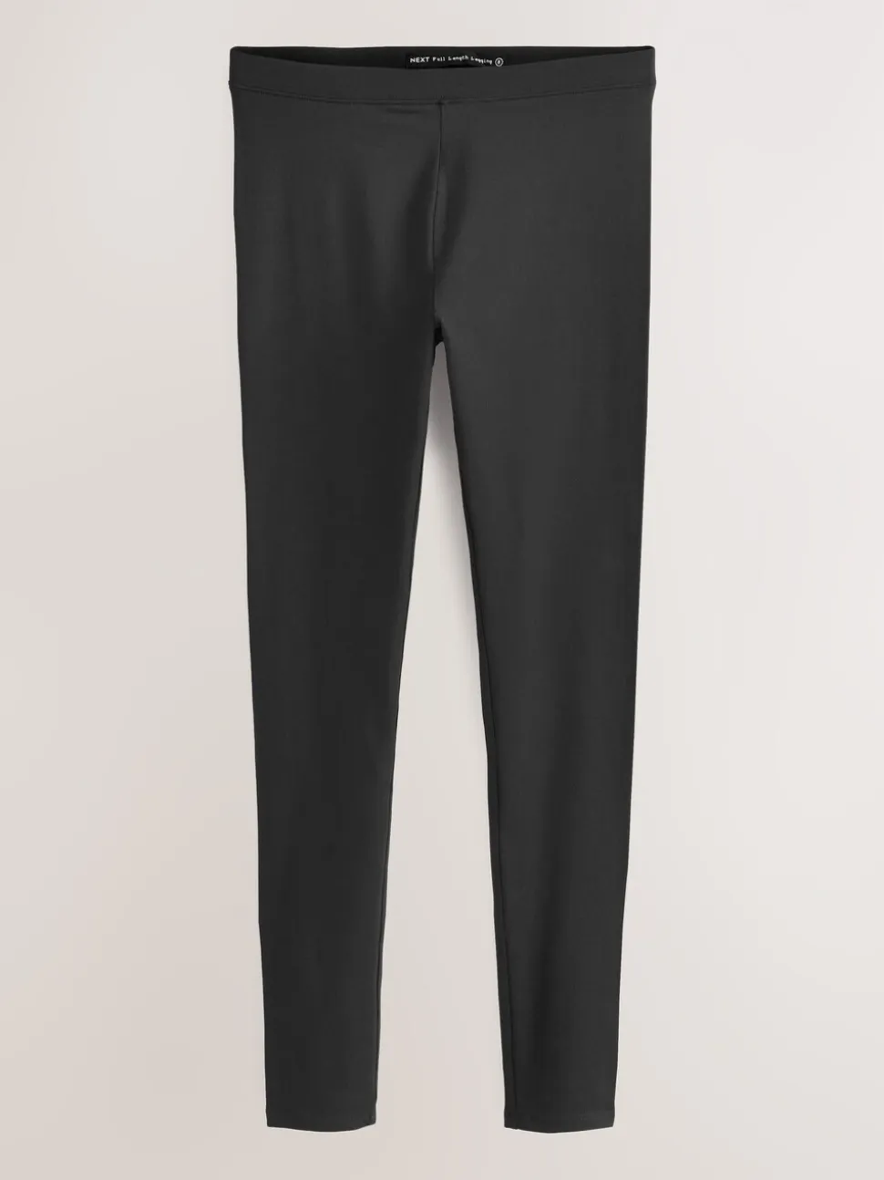 Zwart - Katoenen legging met hoge taille