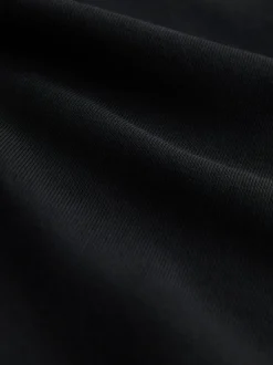 Zwart - Kwartrits - Sweatshirt van jersey met hoog katoengehalte